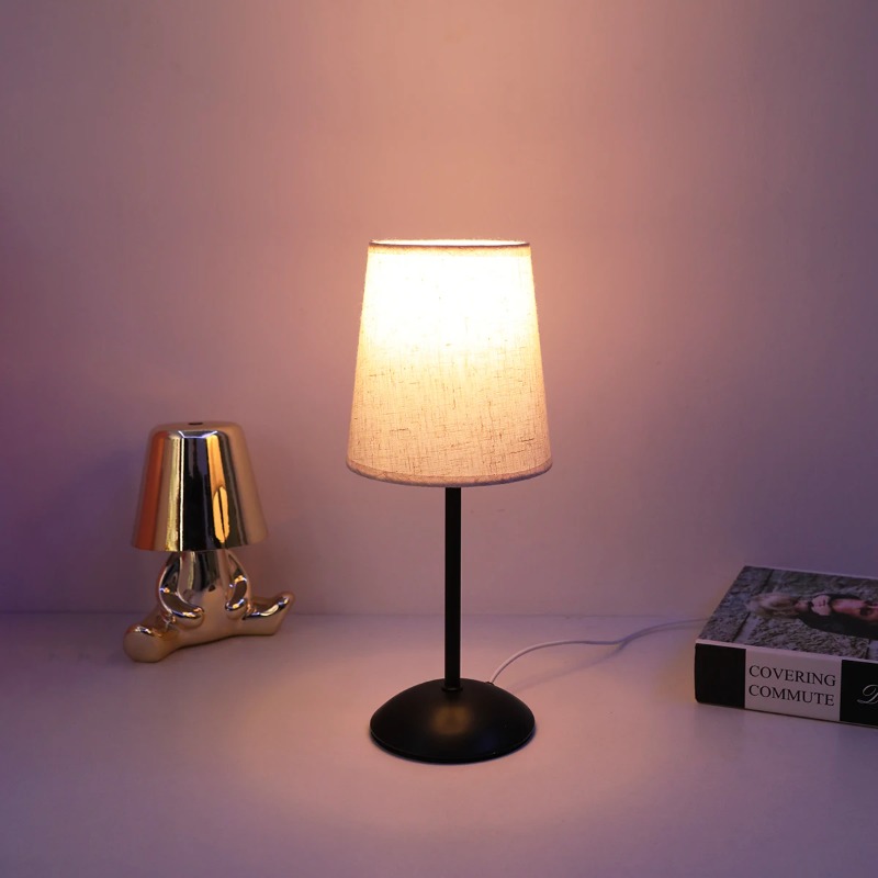 Up Lighting Decor - Luminária de Mesa de Tecido Estética