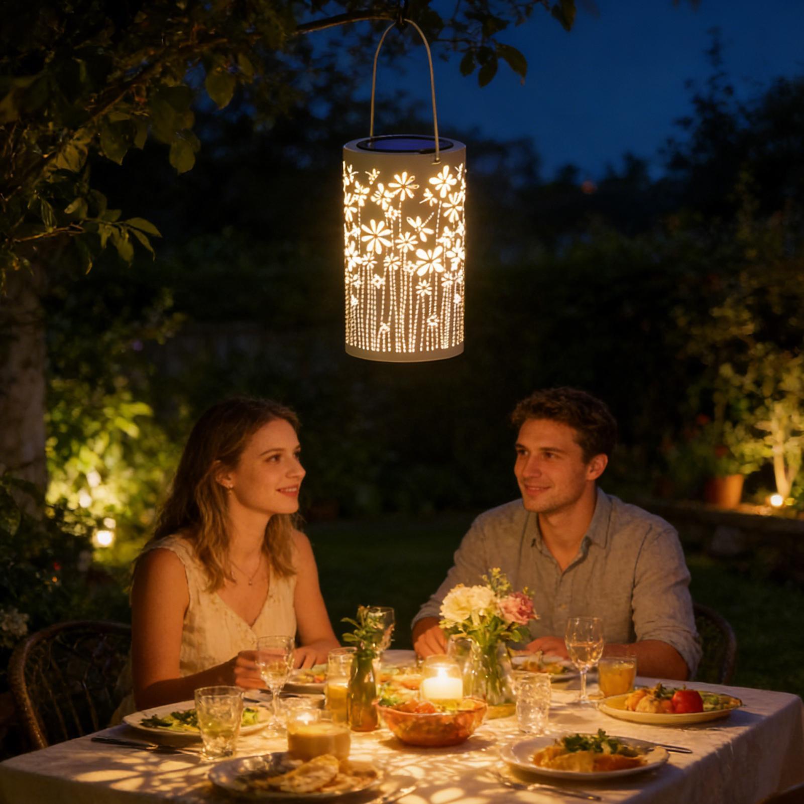 Yard Lighting Decor - Lanternas externas para varanda, lâmpadas de