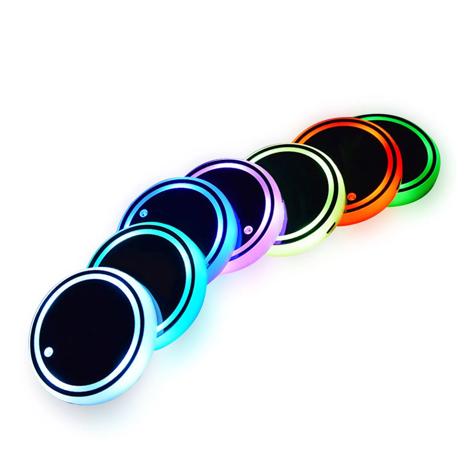Lighting Decoration Ideas - Luzes LED para porta-copos de carro