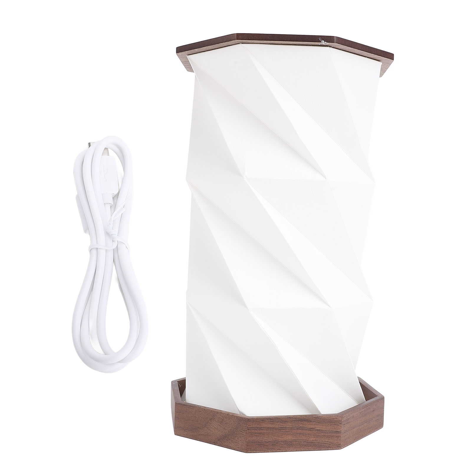 Lantern Paper Solar - Luminária de Mesa de Cabeceira com
