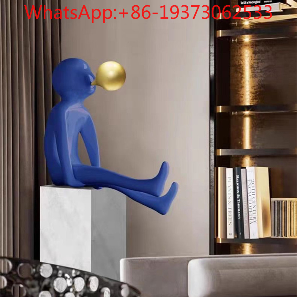 Lightings Decoration - Escultura de Entrada com Figura Soprando