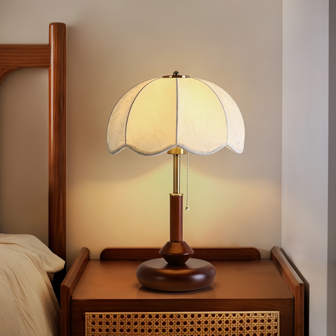 Up Lighting Decor - Luminária de Mesa Vintage com Cúpula
