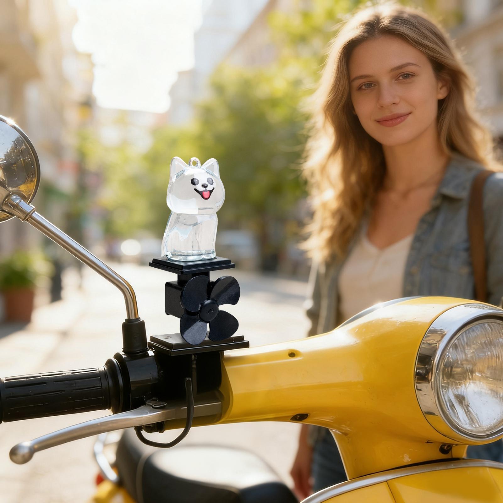 Up Lighting Decor - Mini estatuetas de cachorro para motocicleta,