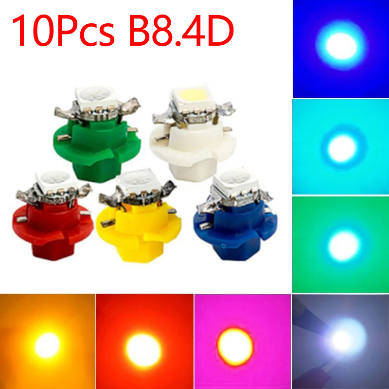 Colour Changing Bulb - 10 peças 12v 7 cores b8.4