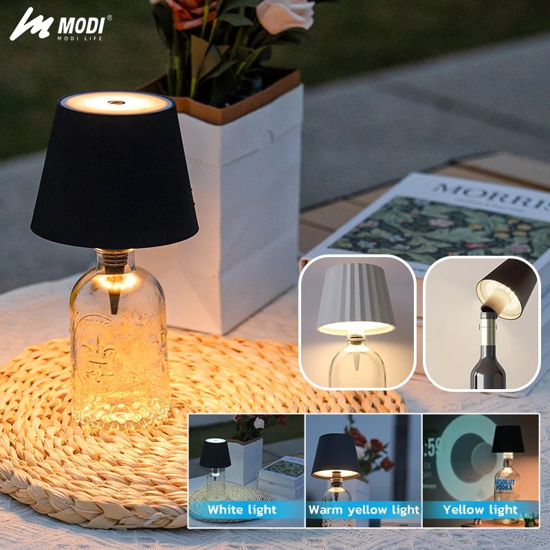 Colour Changing Bulb - Candeeiro de mesa para garrafa com