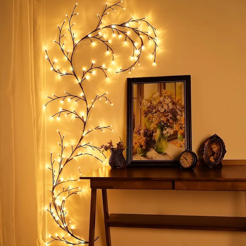 Wall Decor Lighting Tree - 144 leds luz da corda ramo