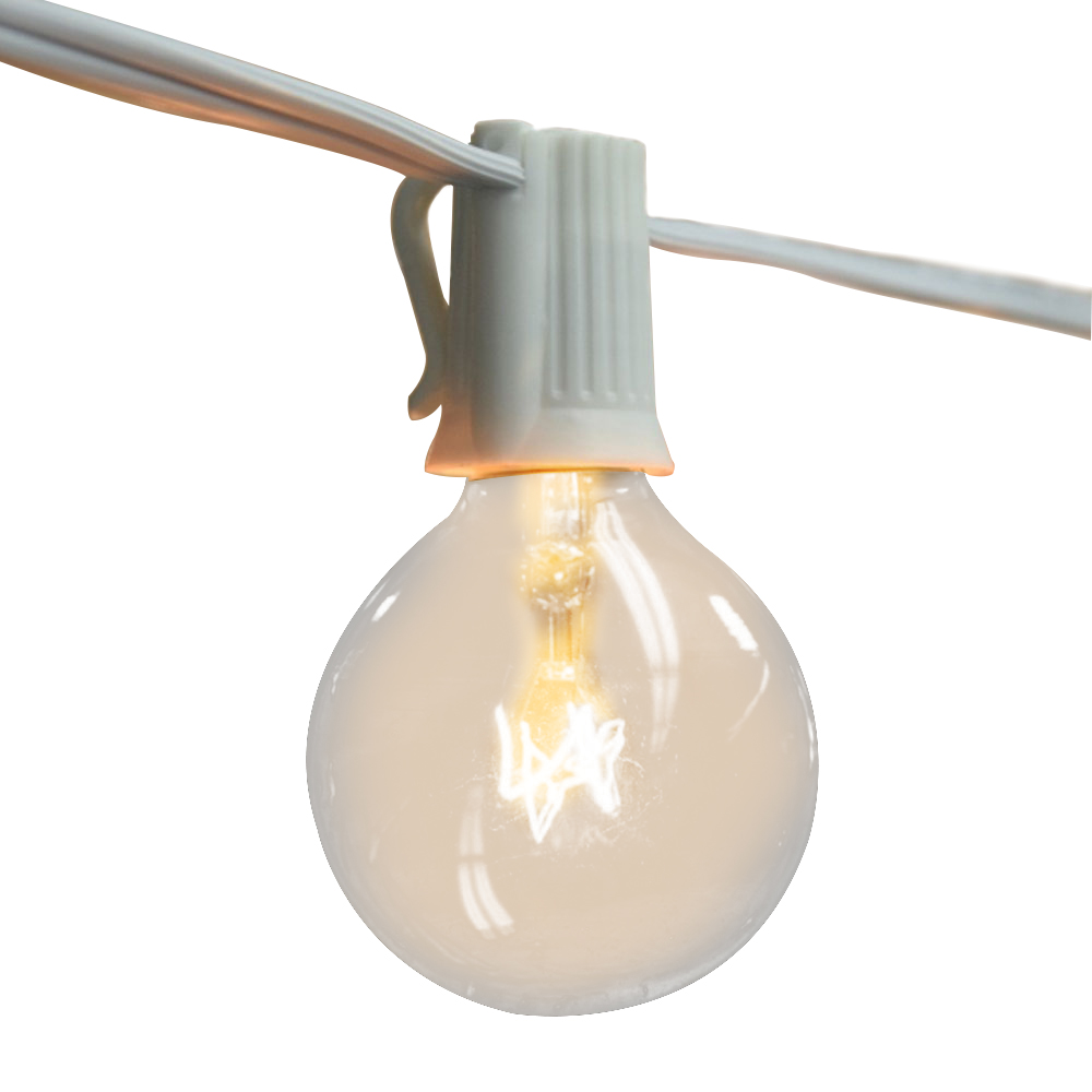 String Light Outdoor - Luzes de Cordão Vintage G40 com