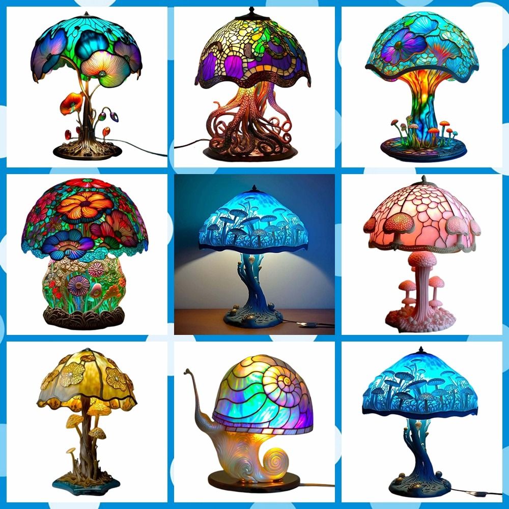 Mushroom Table Lamp - Luminária de Mesa com Design Estético