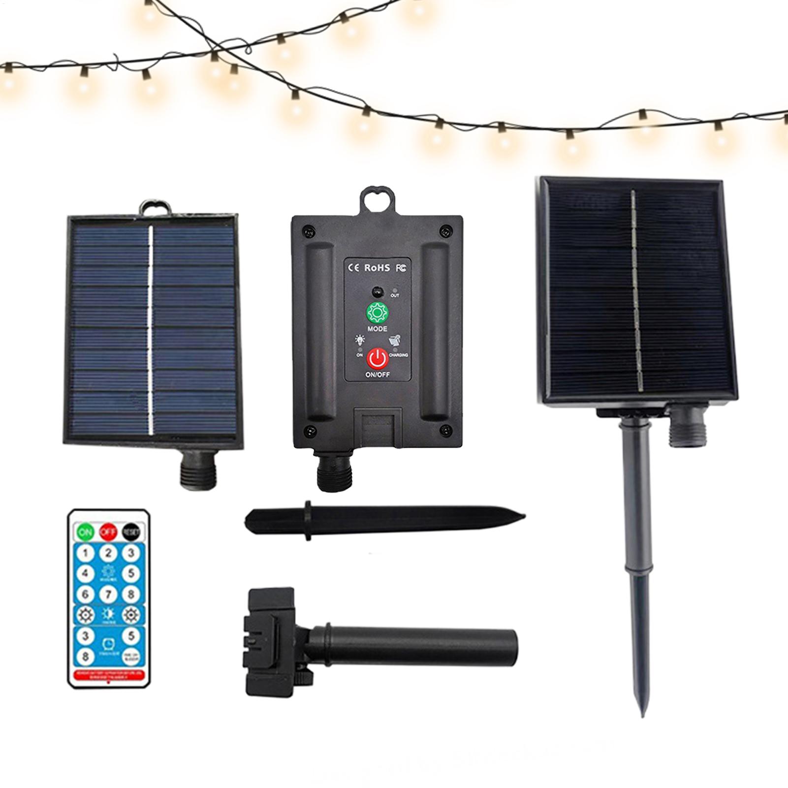 String Light Outdoor - Painel Solar Portátil 31V à Prova