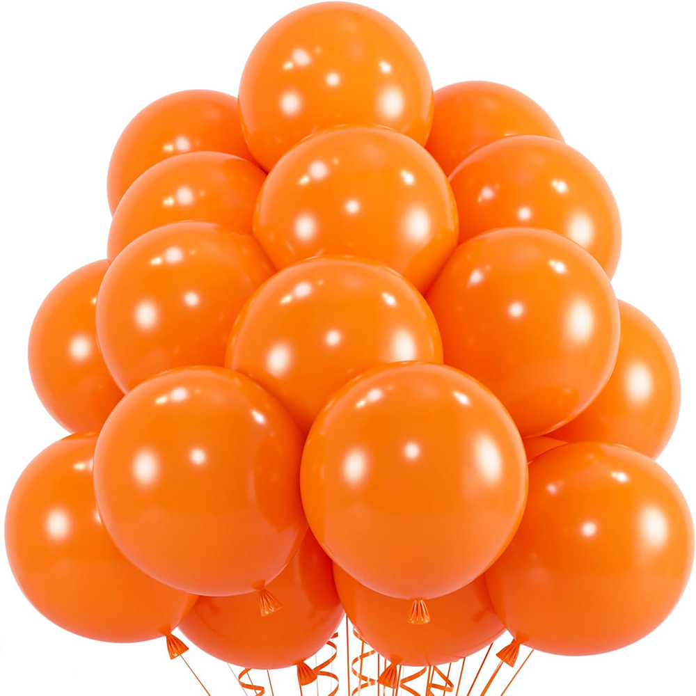 Orange Lighting Decor - 10/12 polegada 10/30/50 pçs balões de