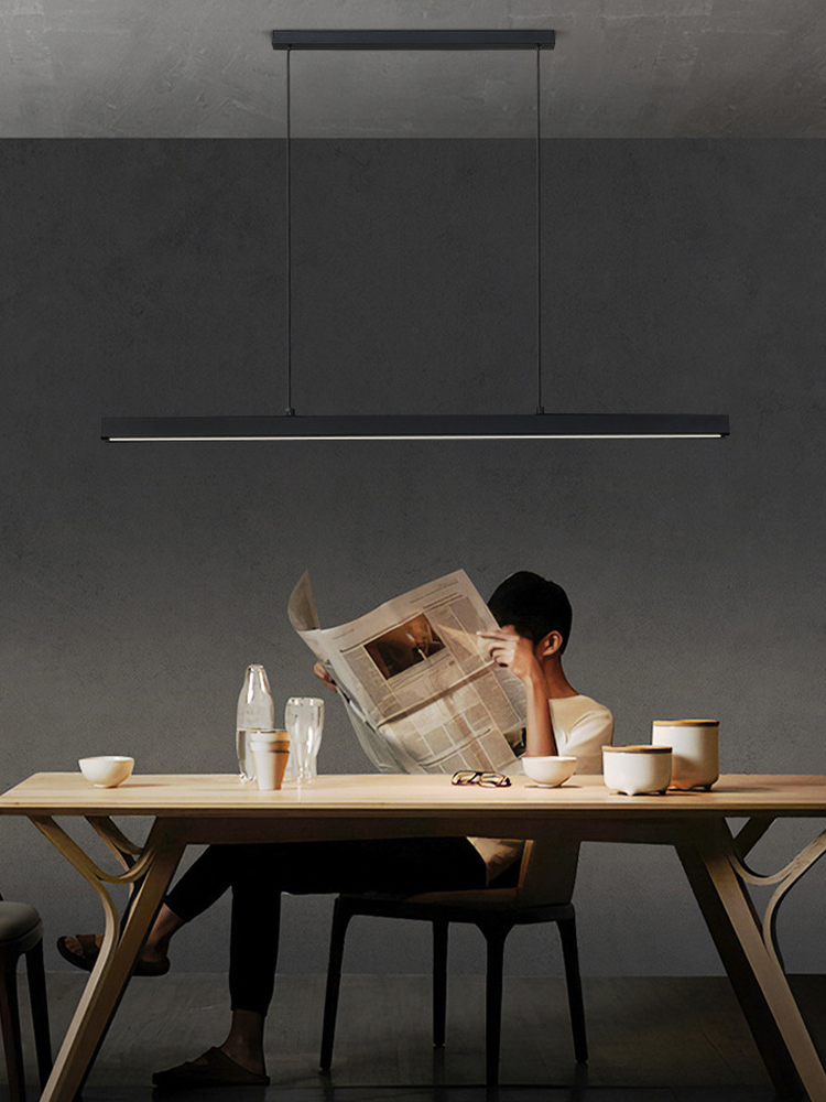 Decor Lighting Online - Restaurante moderno longa linha led luz