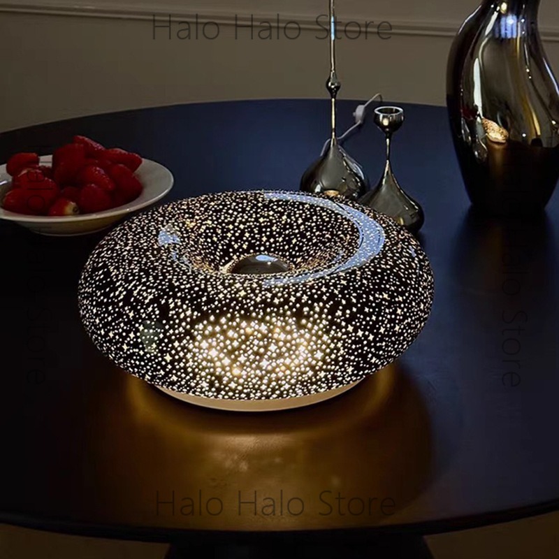 Orange Lighting Decor - Luminária de mesa em formato de