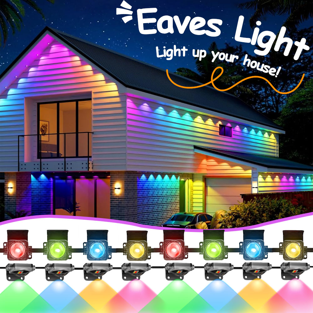 String Light Outdoor - Luzes Permanentes para Beirais Externos para