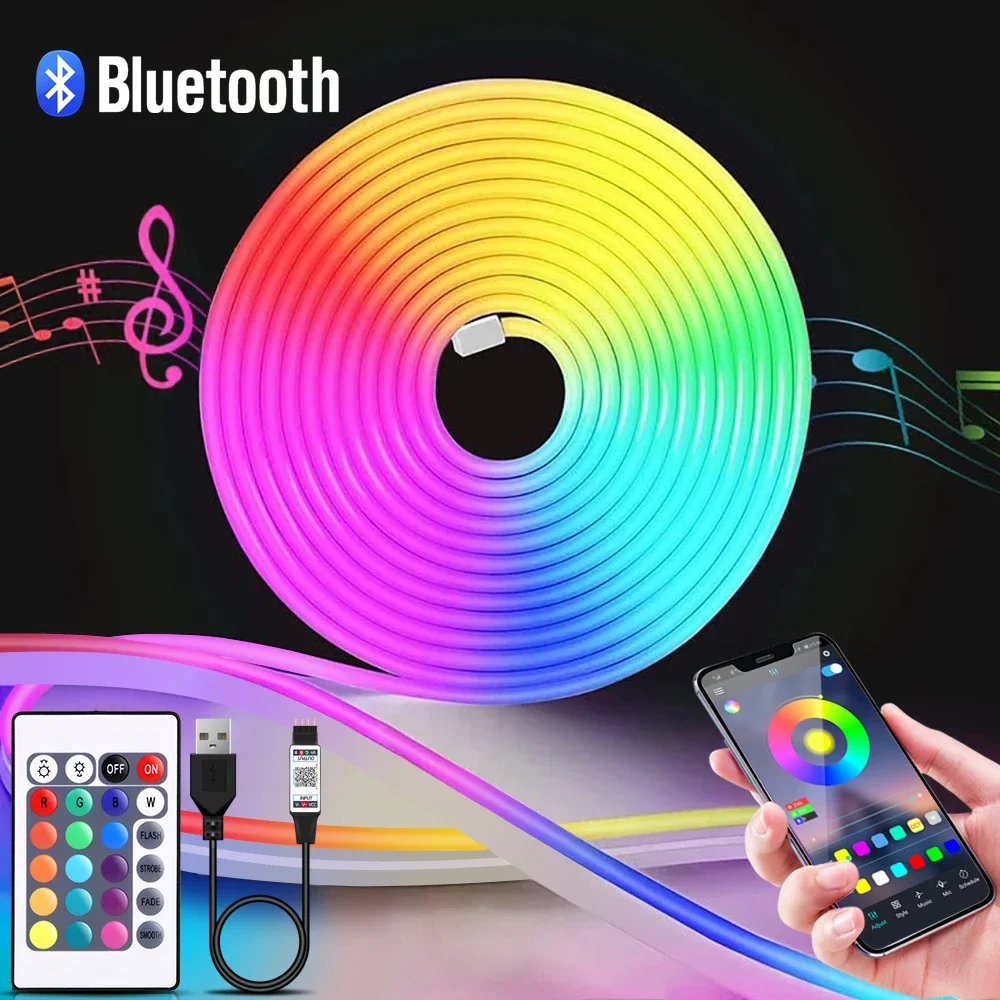 Lighting Decoration Ideas - 1-5m rgb led neon luz de