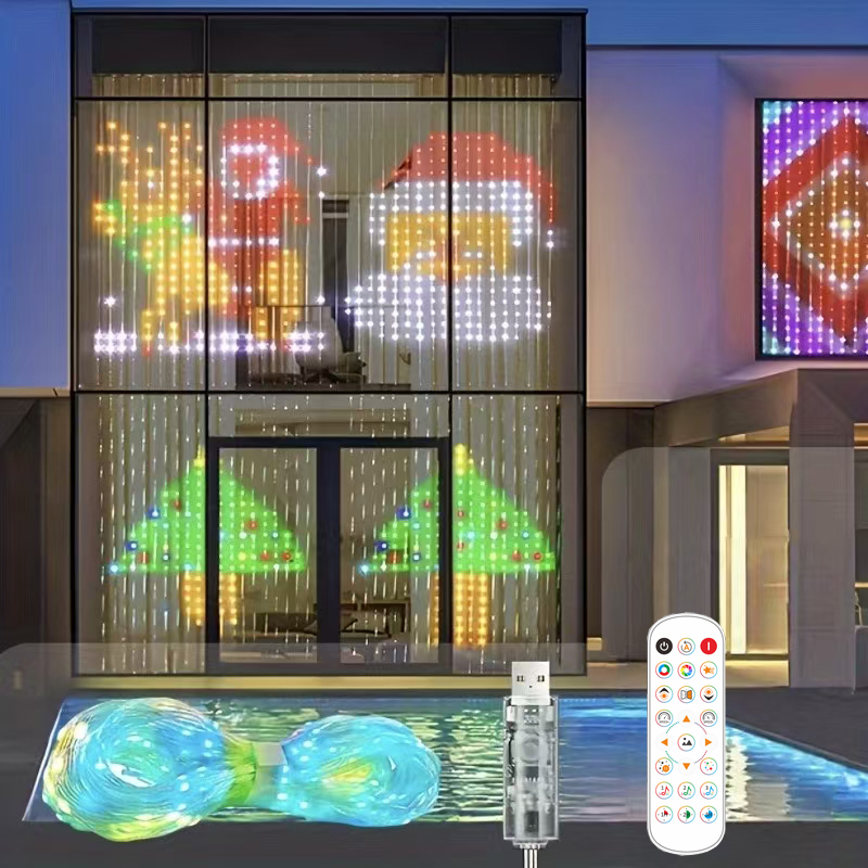 Luzes de natal bluetooth músic - Decor Lighting Address avaliação e preço