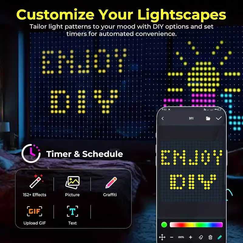Luzes de natal bluetooth músic - Decor Lighting Address avaliação e preço