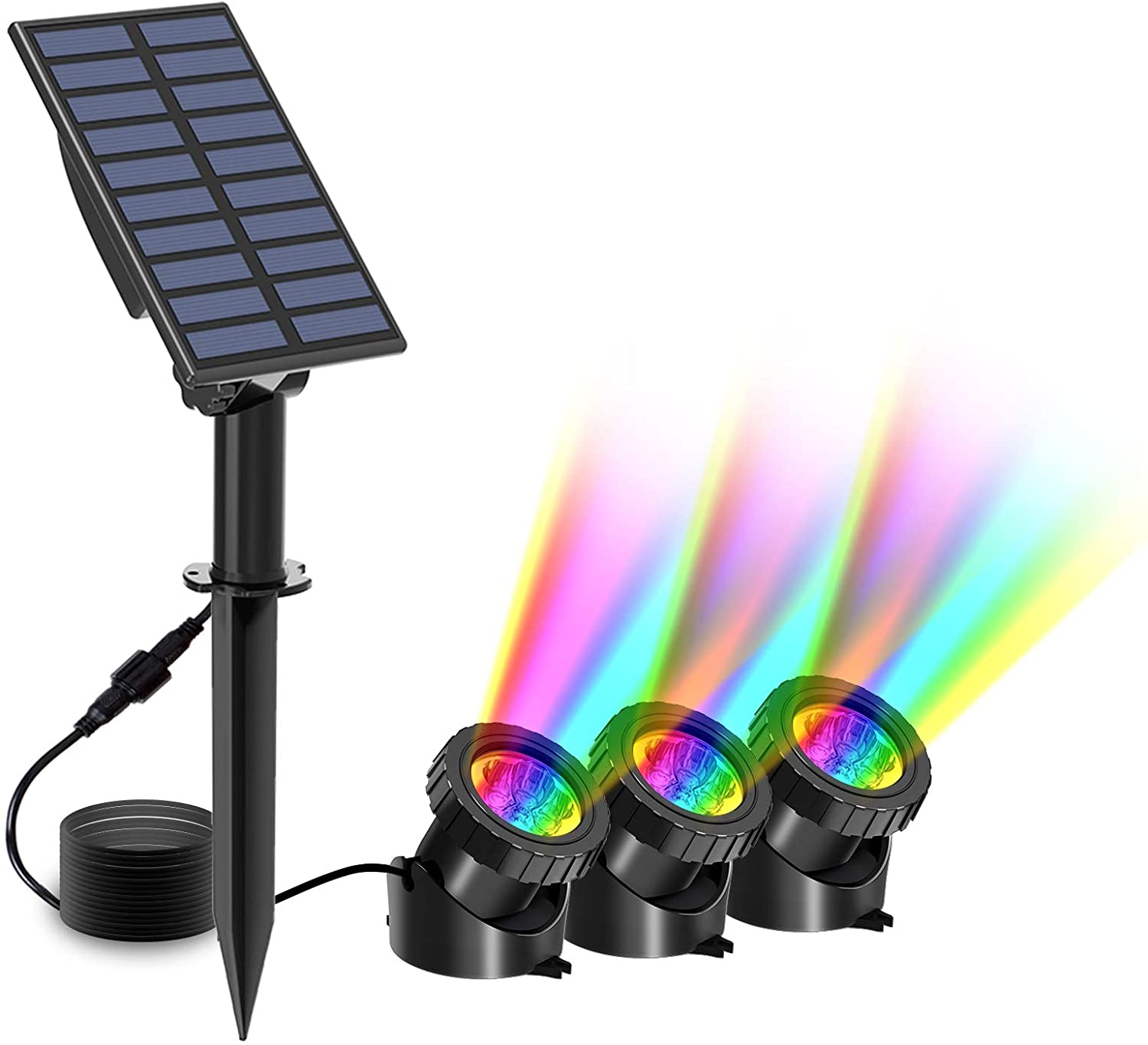 Luzes subaquáticas solares ao  - Lighting Decor Sunrise avaliação e preço