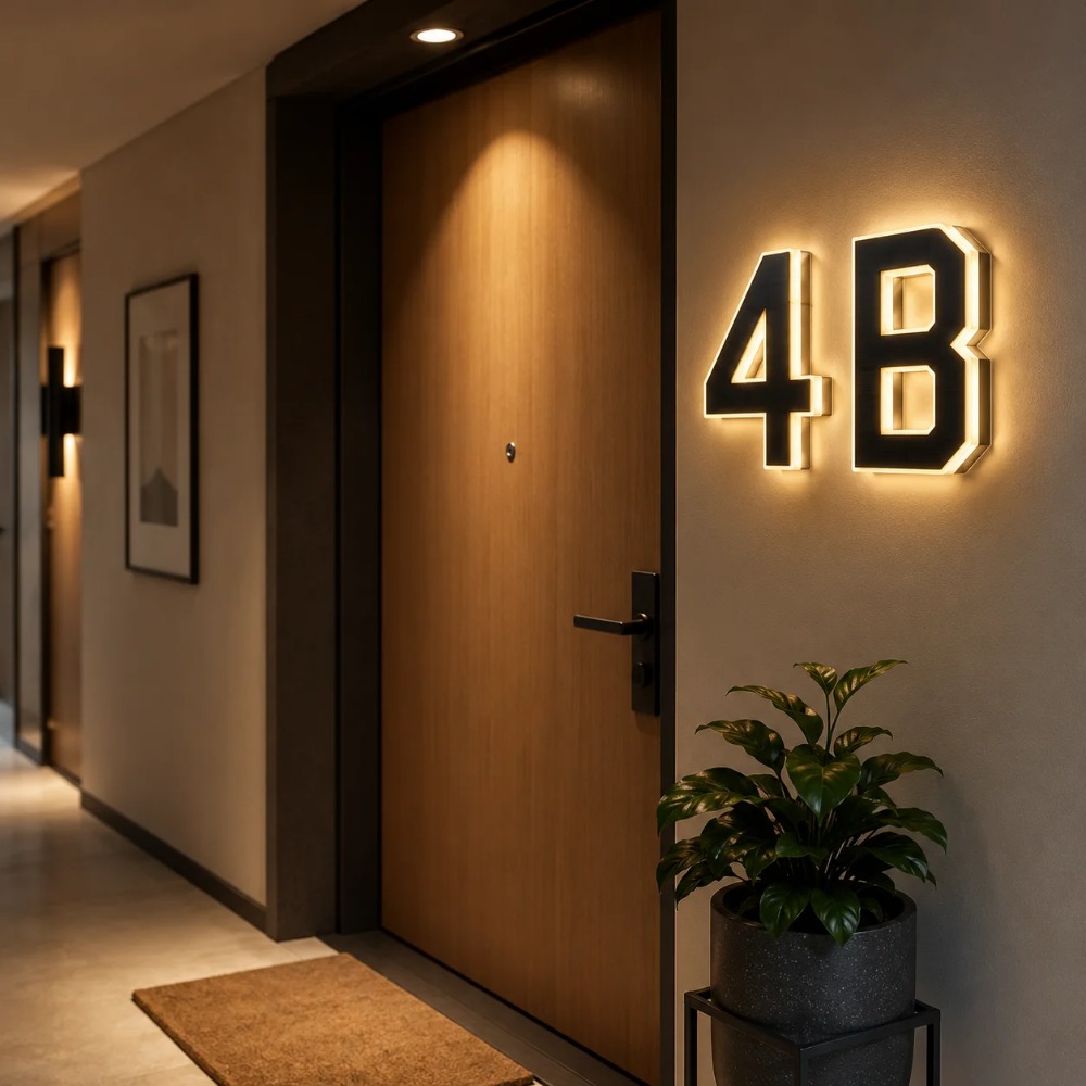 Placa de Número de Casa Solar  - Decor Lighting Address avaliação e preço