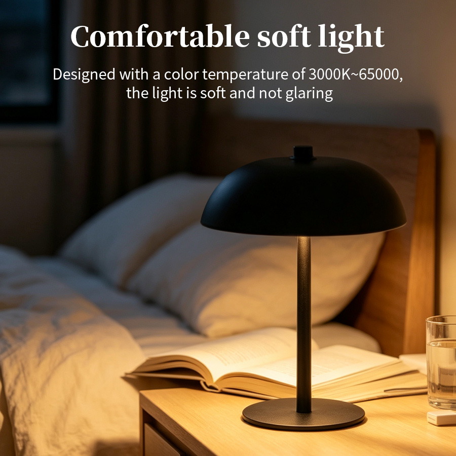 Luminária de Mesa Sem Fio em F - Mushroom Table Lamp avaliação e preço