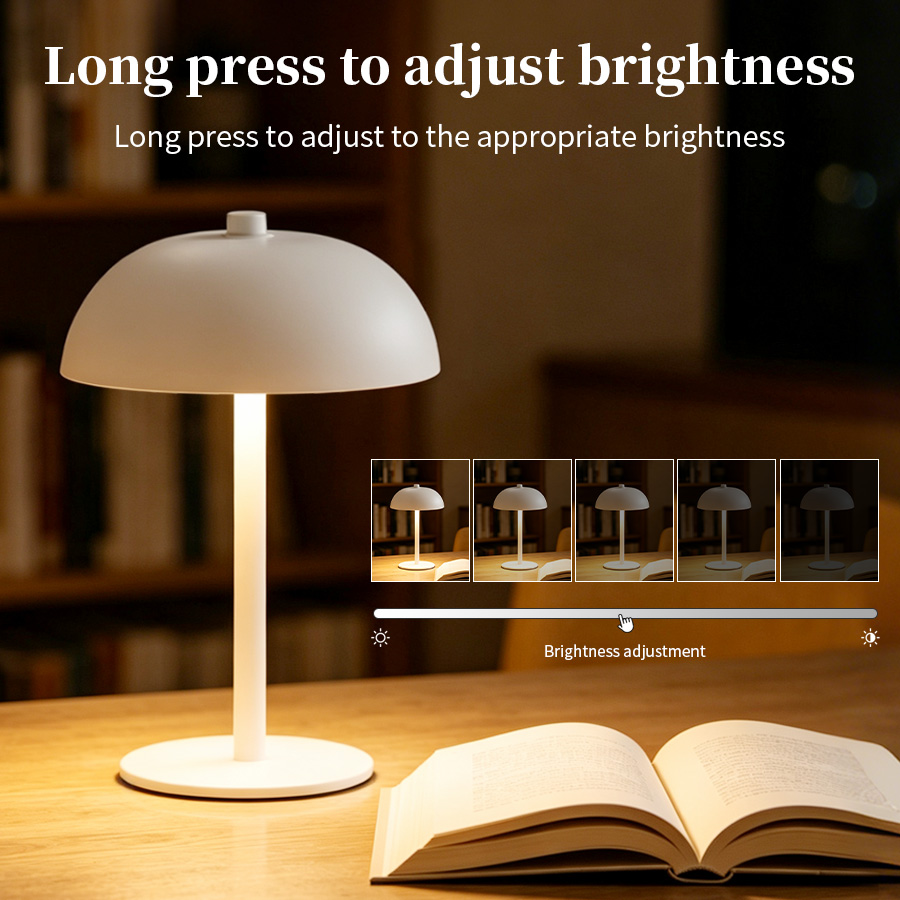 Luminária de Mesa Sem Fio em F - Mushroom Table Lamp avaliação e preço