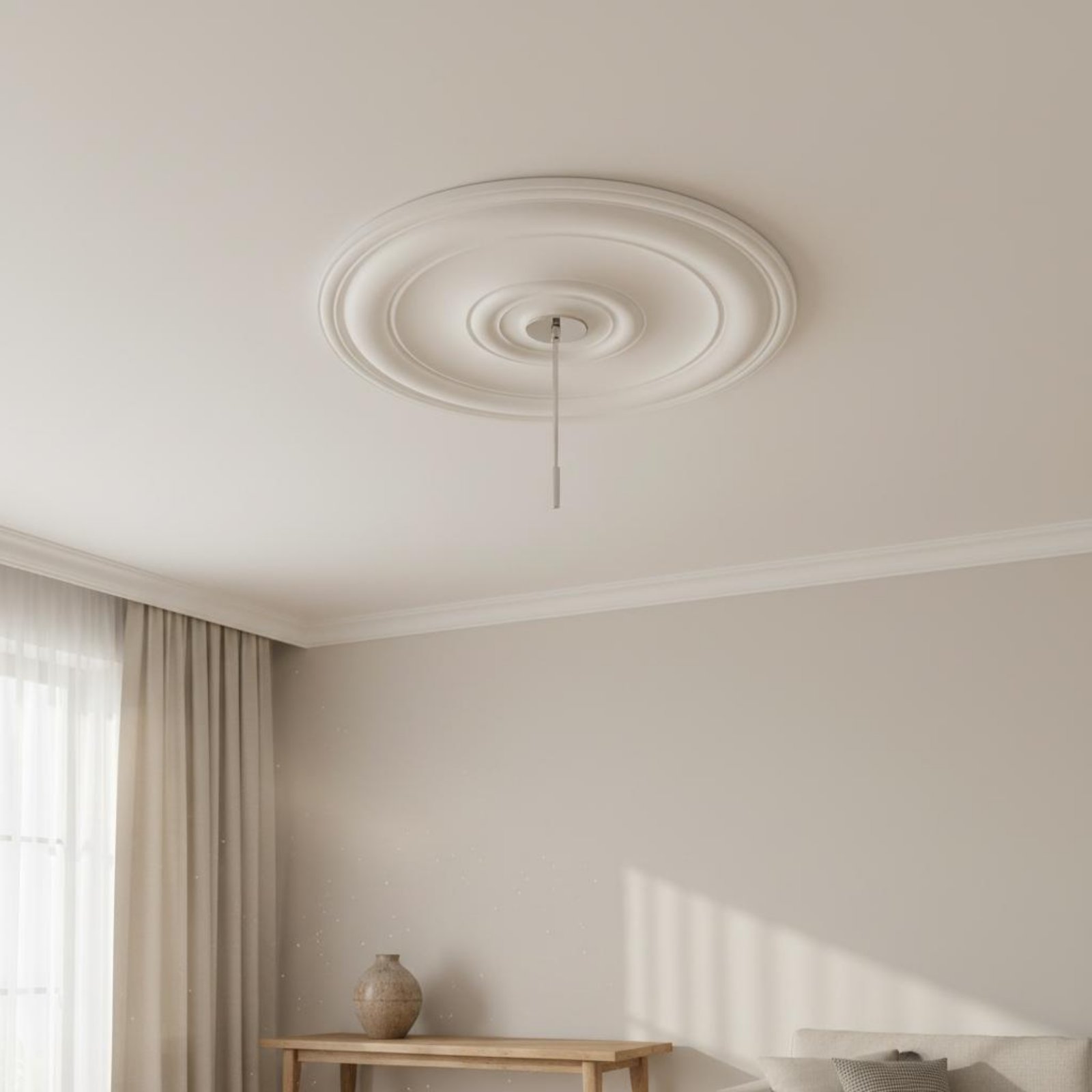 Medalhão de Teto Redondo com D - Lightings Decoration avaliação e preço