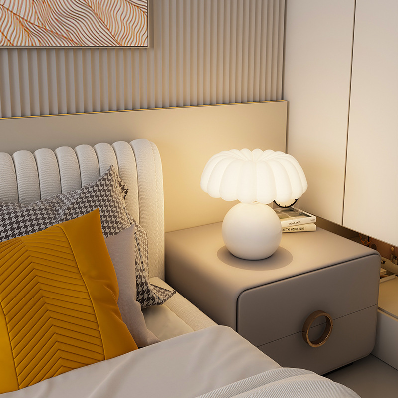 Estilo creme lâmpada de mesa c - Mushroom Table Lamp avaliação e preço