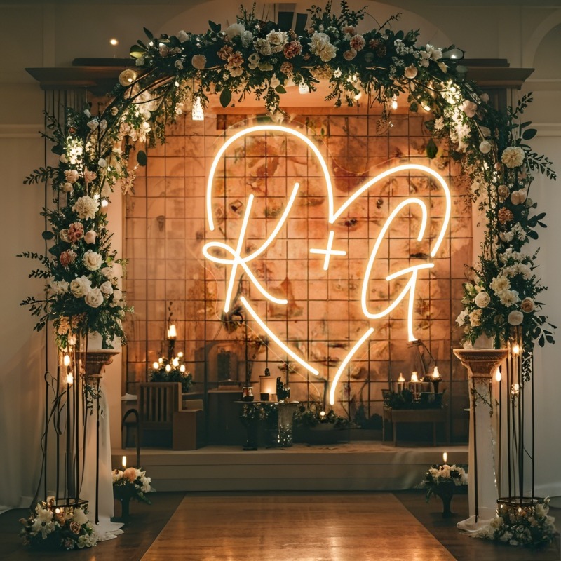 Iniciais personalizadas coraçã - Lighting Decoration Ideas avaliação e preço