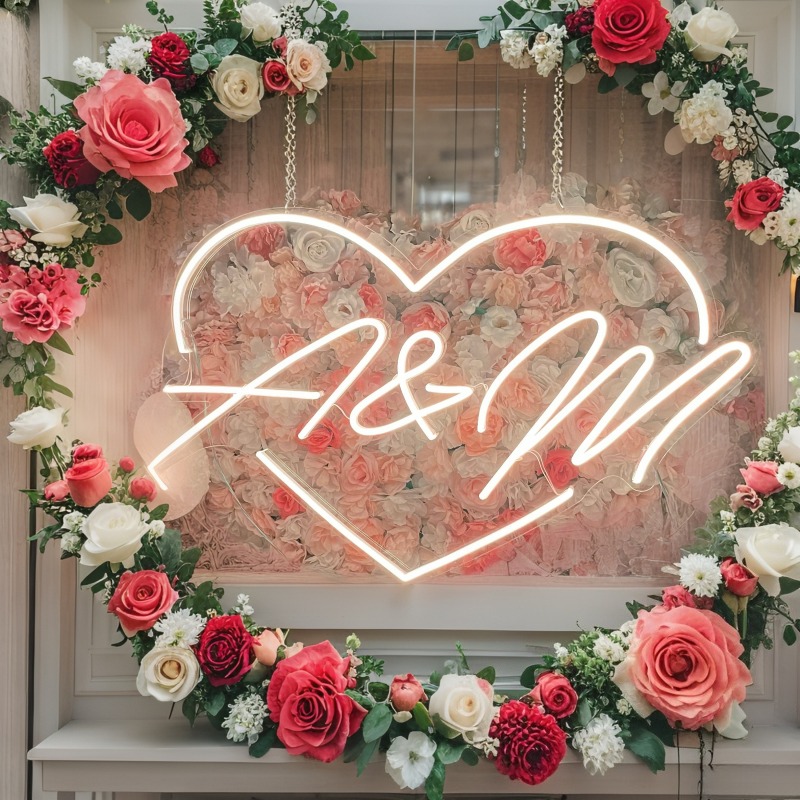 Iniciais personalizadas coraçã - Lighting Decoration Ideas avaliação e preço
