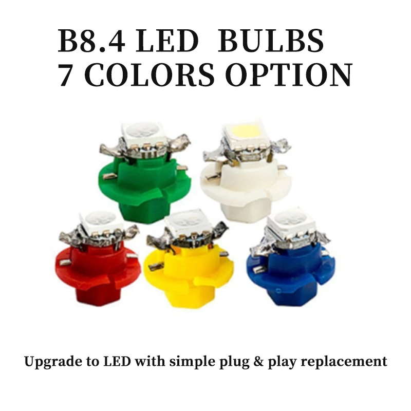 10 peças 12v 7 cores b8.4 novo - Colour Changing Bulb avaliação e preço