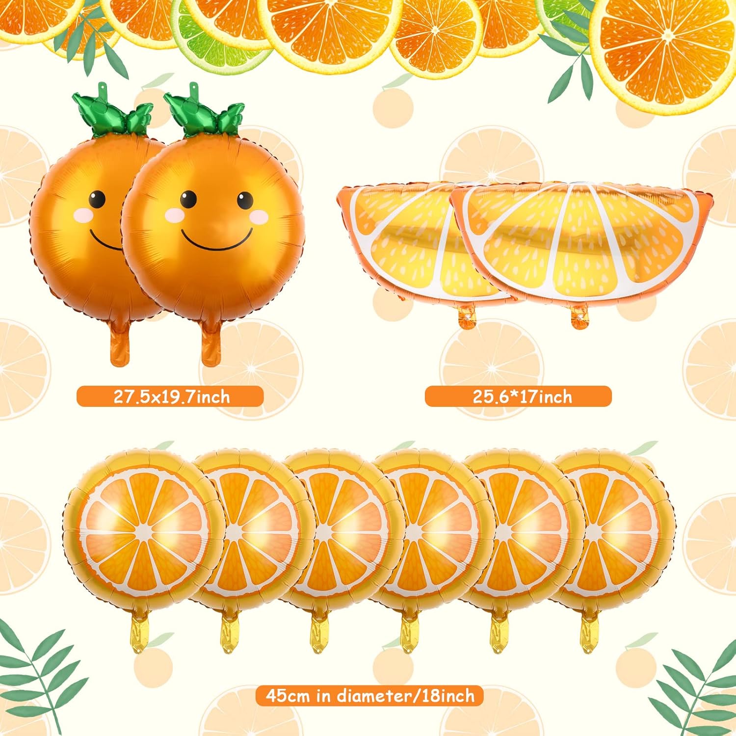 Balões de frutas com fatias de - Orange Lighting Decor avaliação e preço