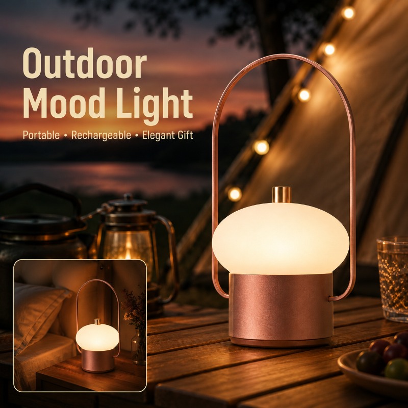 Luminária de Mesa Portátil Rec - Mushroom Table Lamp avaliação e preço