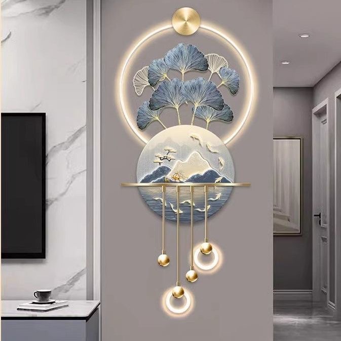 nq- Pintura Decorativa de Luxo - Wall Decor Lighting Tree avaliação e preço
