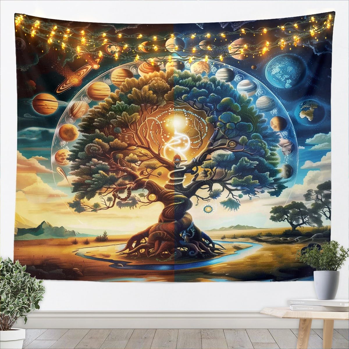 Tapeçaria de Parede Luxuosa co - Wall Decor Lighting Tree avaliação e preço