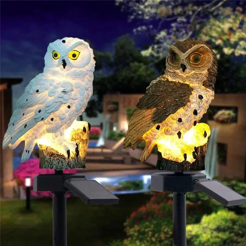 Estátua de Coruja Solar com Lu - Yard Lighting Decor avaliação e preço