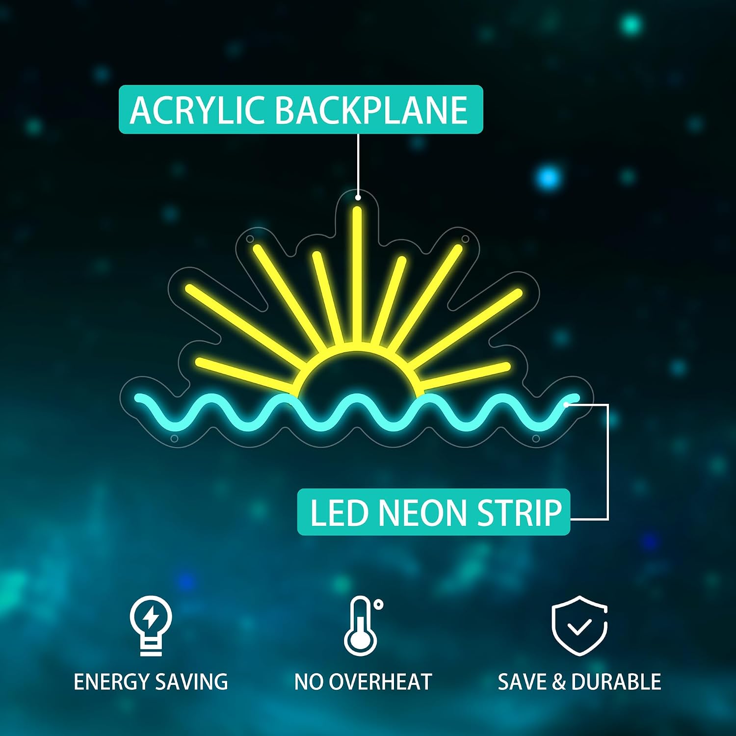 Luz Neon LED Regulável USB com - Lighting Decor Sunrise avaliação e preço