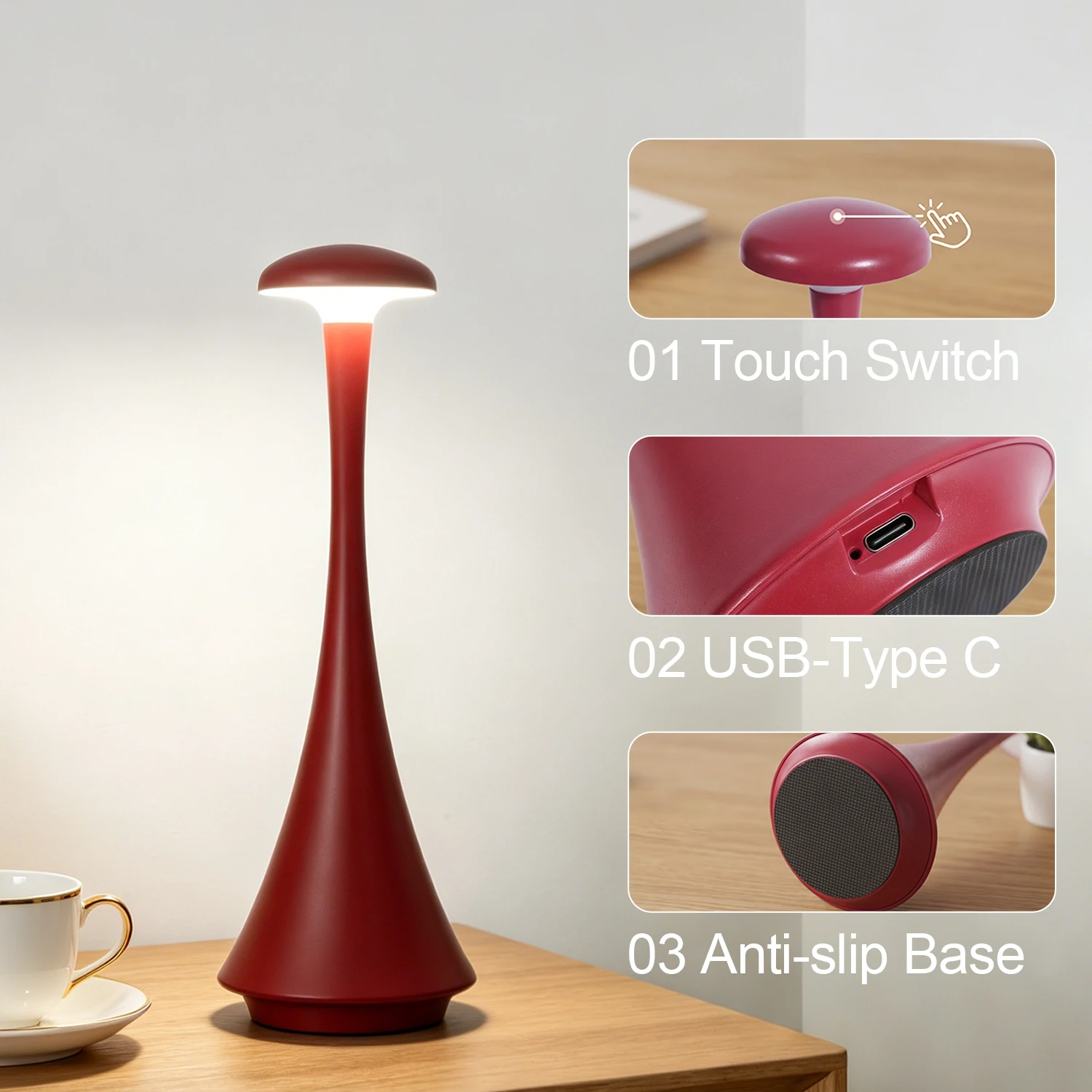 Luminária de Mesa GGbingo em F - Mushroom Table Lamp avaliação e preço