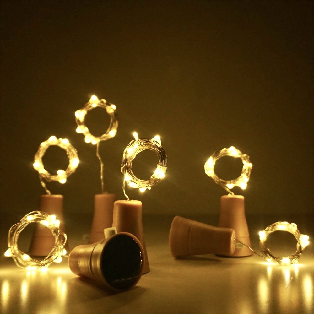 10/20leds solar garrafa de vin - Lantern Paper Solar avaliação e preço