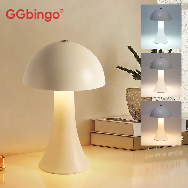 Luminária de mesa LED recarreg - Mushroom Table Lamp avaliação e preço
