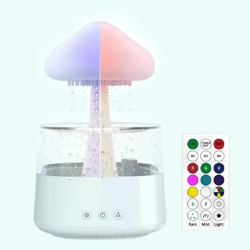 Umidificador Nuvem e Gotas de  - Mushroom Table Lamp avaliação e preço