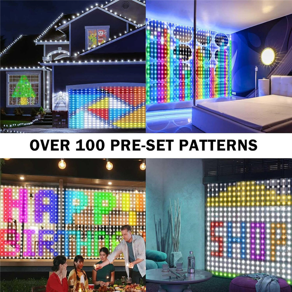 1/2 pçs 400led luzes de cortin - String Light Outdoor avaliação e preço