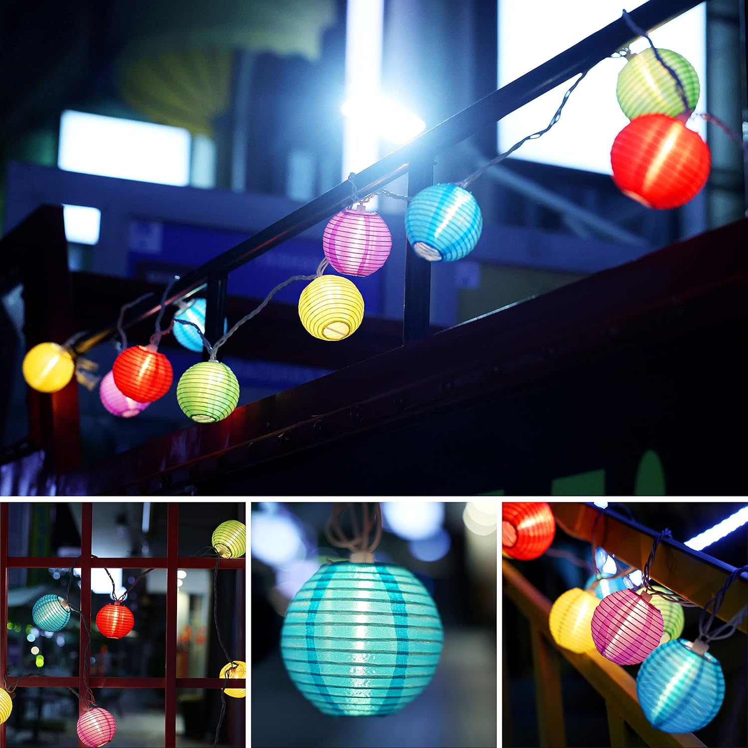Lanterna solar luzes da corda  - Lantern Paper Solar avaliação e preço