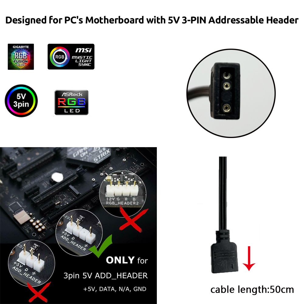Conector ARGB 3 Pinos 5V para  - Lighting Decoration Ideas avaliação e preço