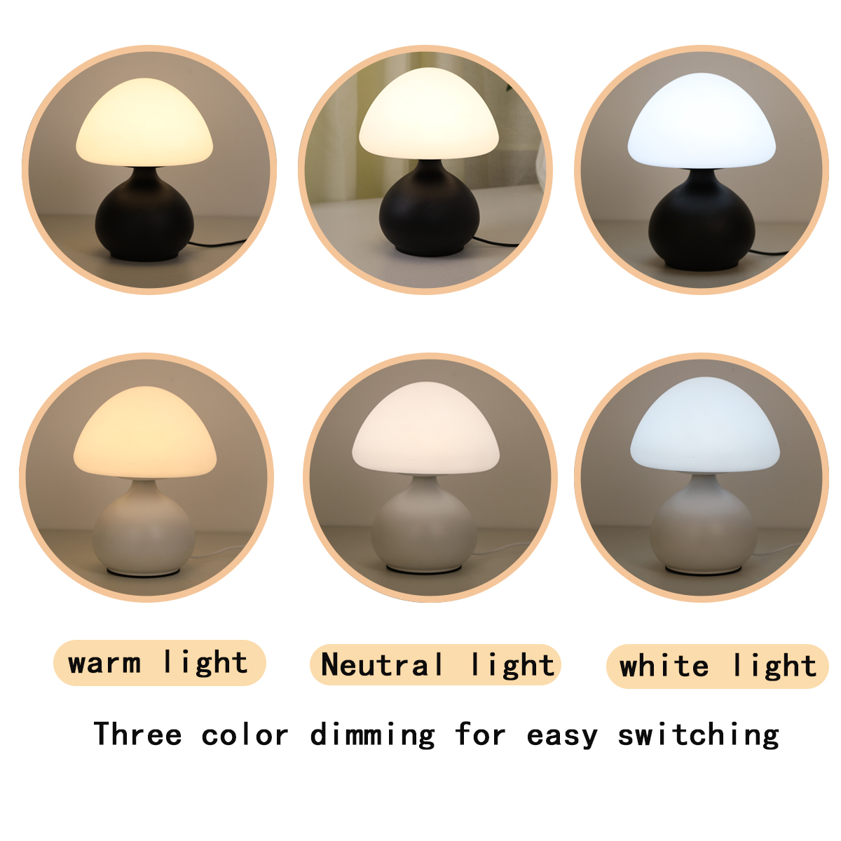 Mini Lâmpada de Cabeceira em F - Mushroom Table Lamp avaliação e preço