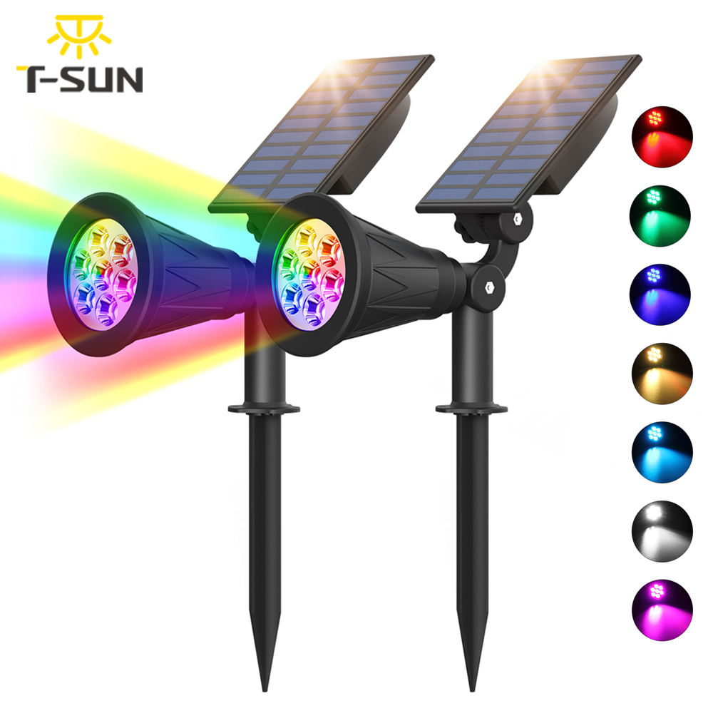 Auto Color-Changing Solar Spot - Lighting Decor Sunrise avaliação e preço