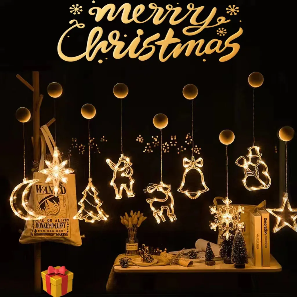 1-20 pçs led ventosa de natal  - Wall Decor Lighting Tree avaliação e preço