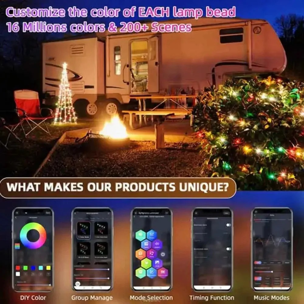 Guirlanda de Luzes LED RGBIC E - Decor Lighting Address avaliação e preço
